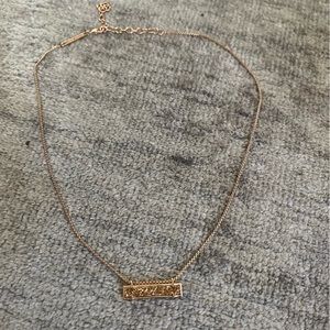 Kendra Scott rose gold necklace